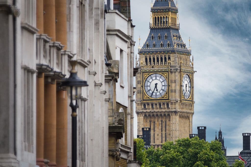 The Big Ben in London.