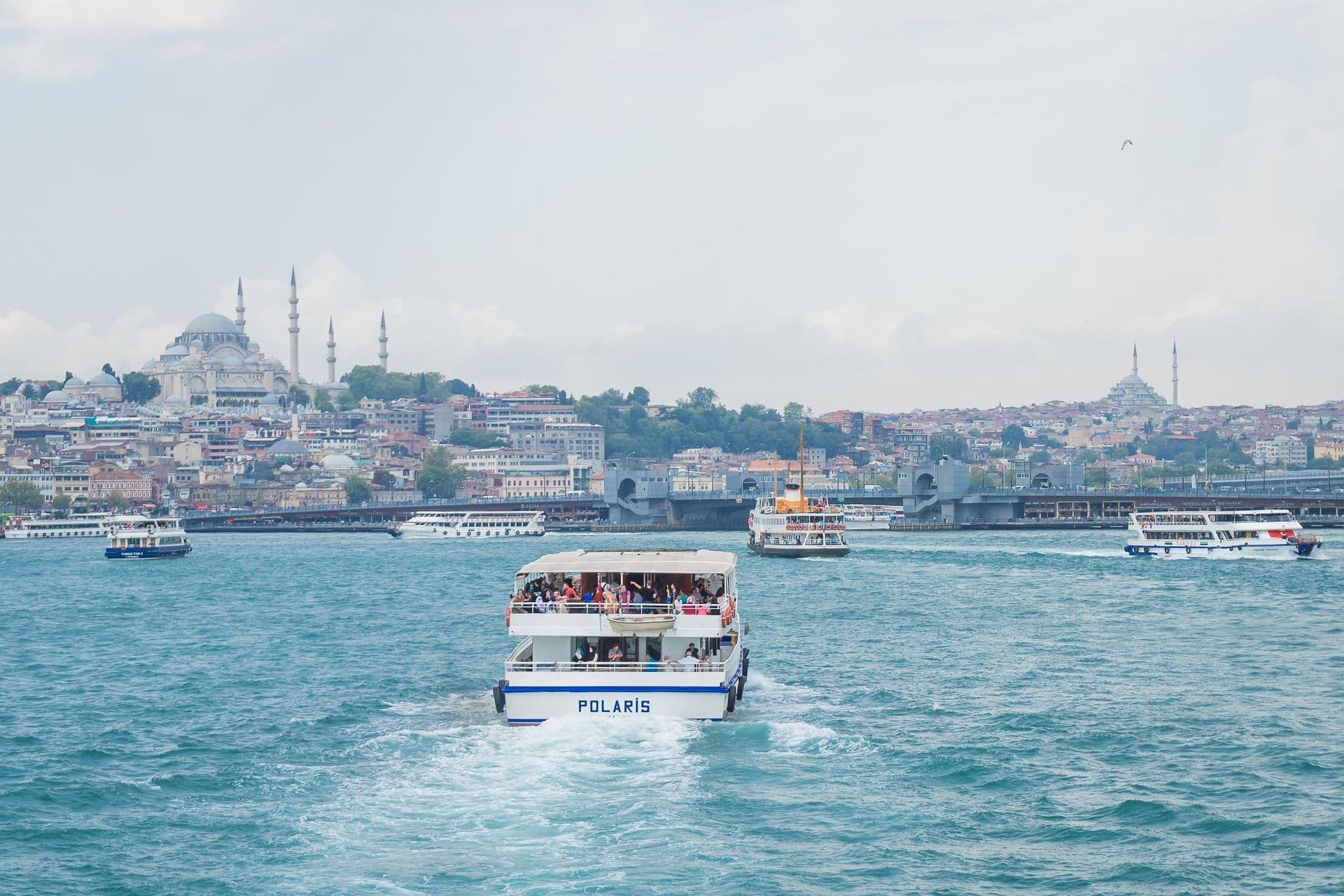 A boat close to Istanbul.