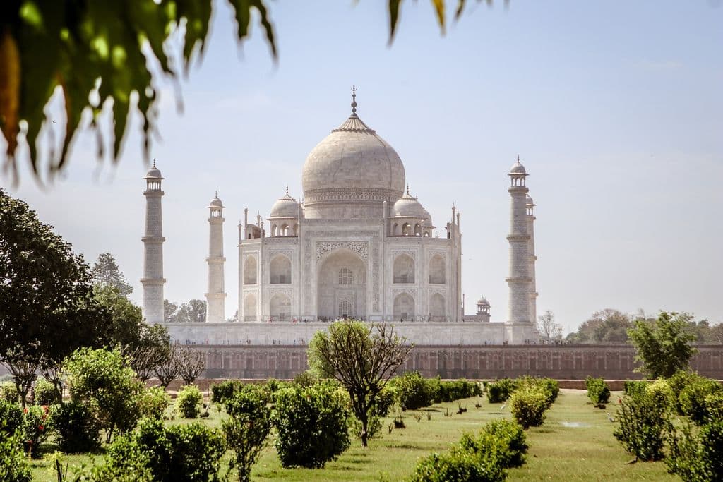 The Taj Mahal in India.