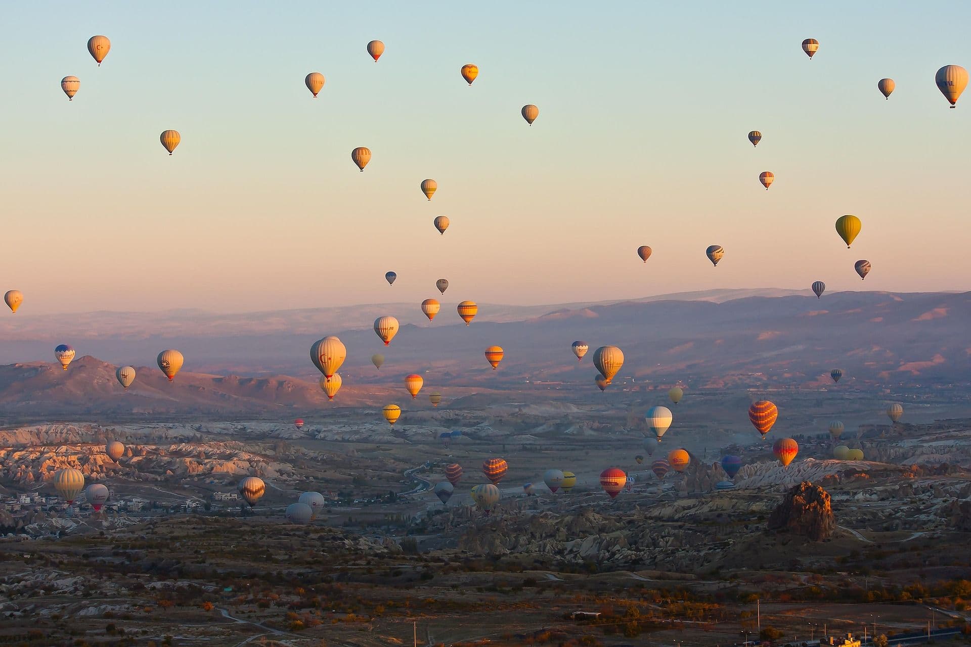 Hot air balloons in Turkey.